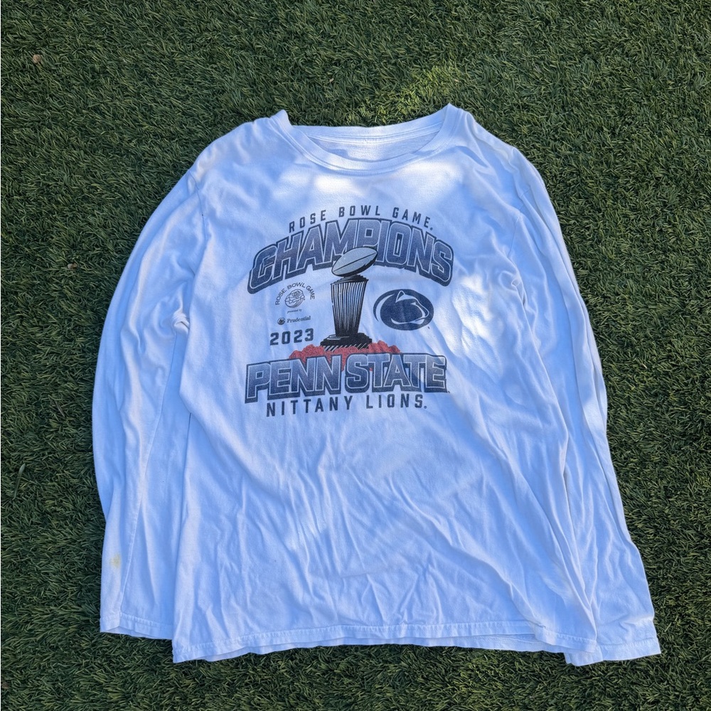 White Penn State Champions Long Sleeve Tee